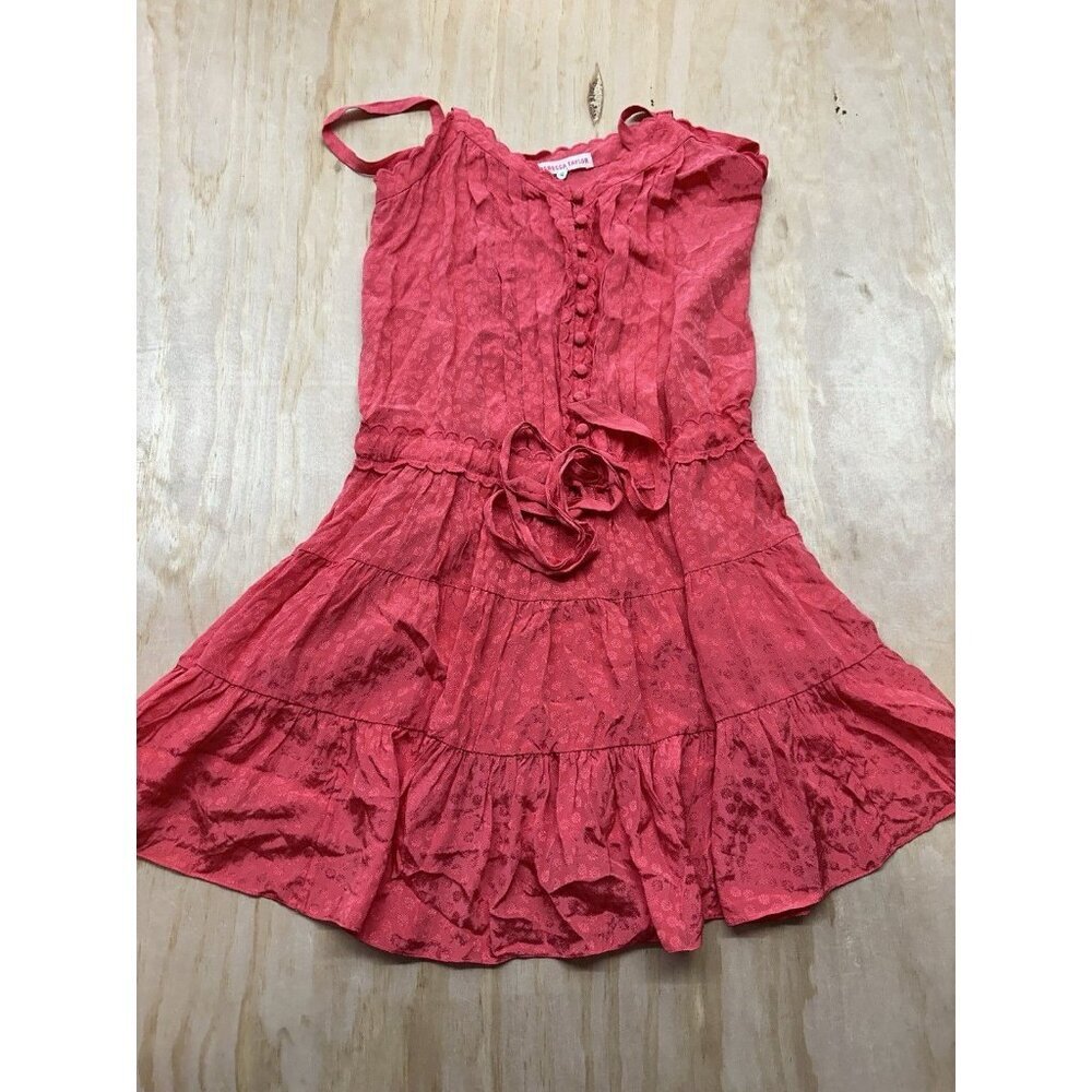 Rebecca Taylor Coral Pink Mini Dress